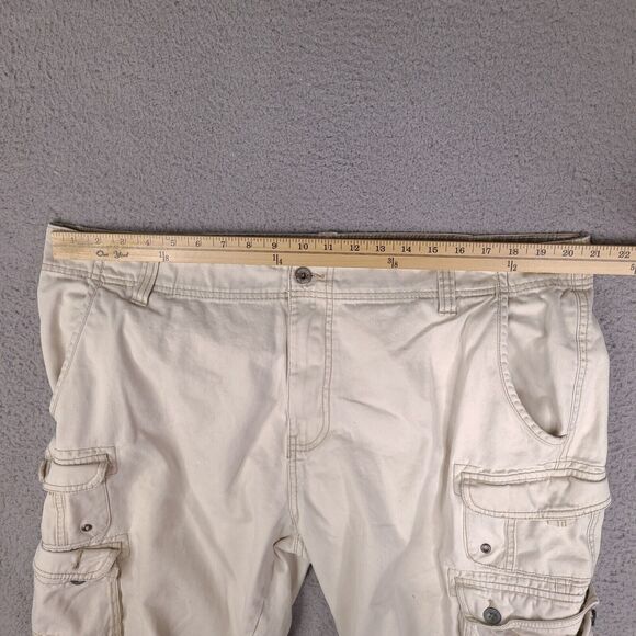 Iron Co Cargo Shorts‎ Mens 41 Beige Cotton Casual Workwear - Picture 12 of 16